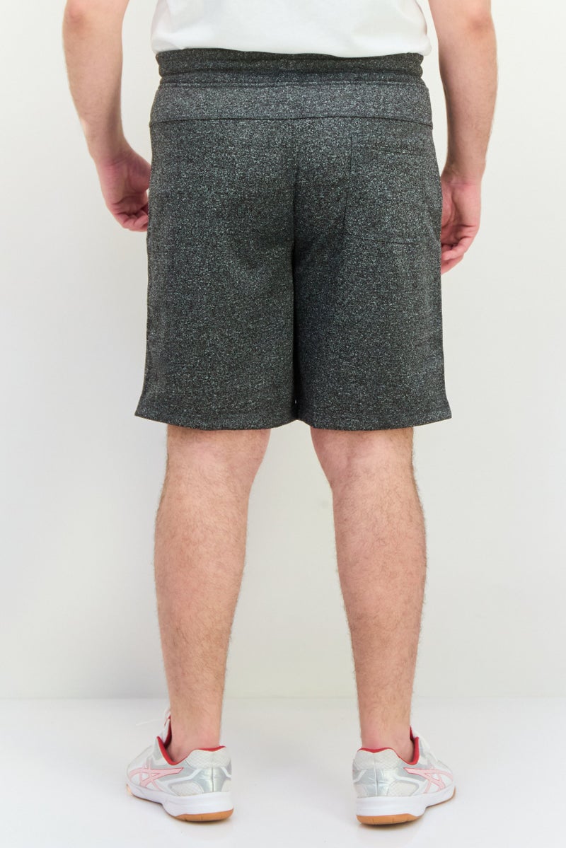 90 Degree By Reflex Men Sportswear Fit Drawstring Outdoor Shorts, Charcoal Heather - Image 2