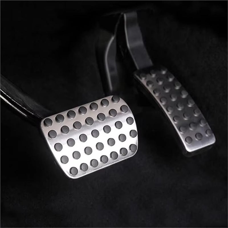 AT 2 Piece Car Pedal Covers Accelerator Brake Footrest Pad For Benz A B M R GLA GL Class A180 A220 A250 A45 AMG 1998 2016 - Image 3