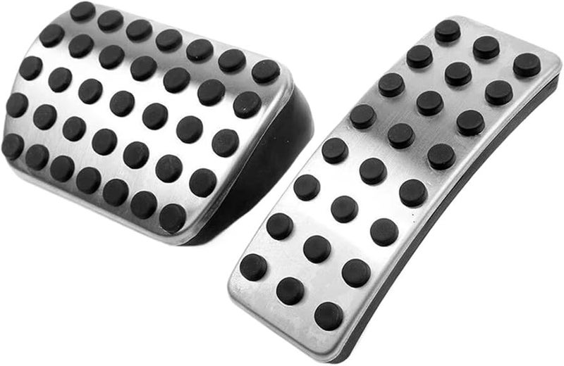 AT 2 Piece Car Pedal Covers Accelerator Brake Footrest Pad For Benz A B M R GLA GL Class A180 A220 A250 A45 AMG 1998 2016 - Image 1
