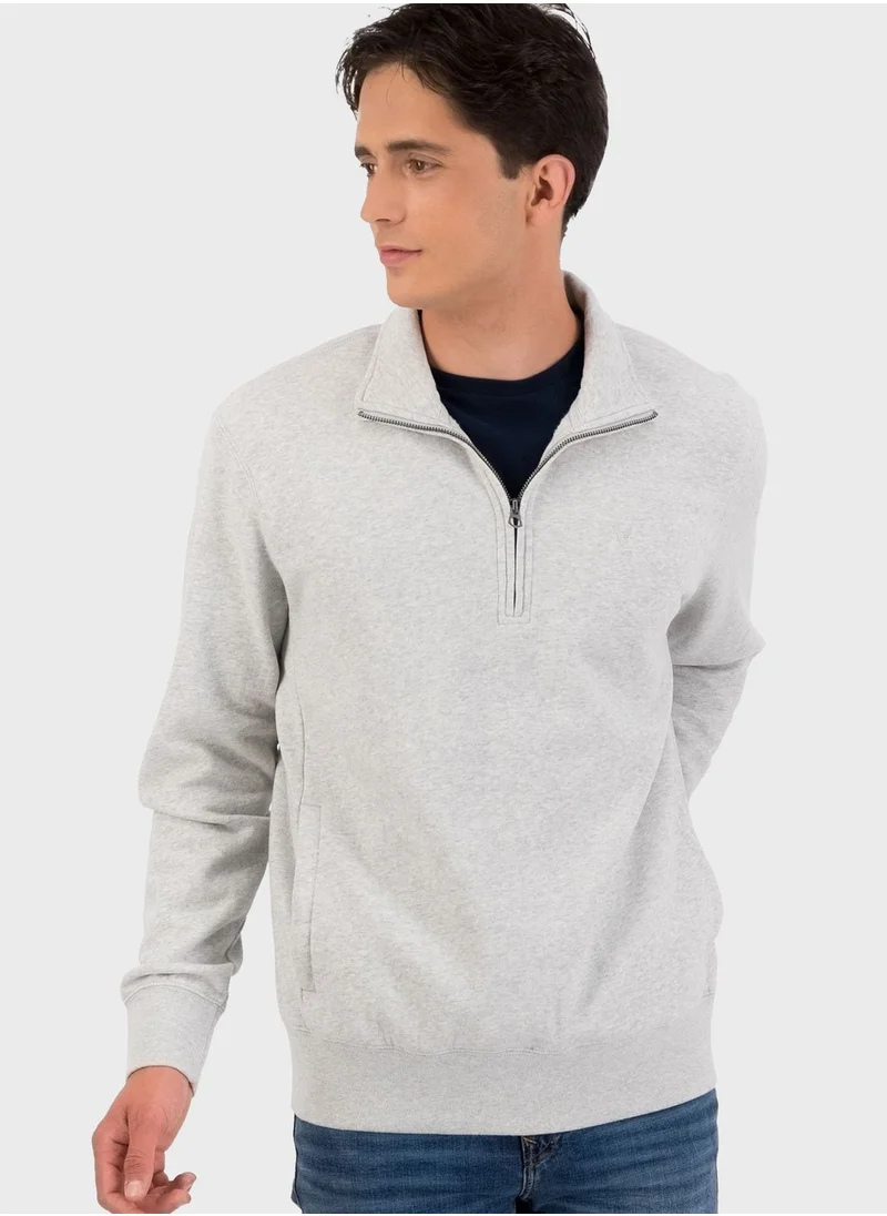 American Eagle Essential Half Zip Sweatshirt