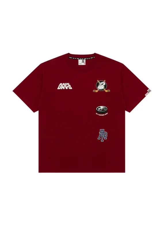 AAPE Moonface logo universe tee