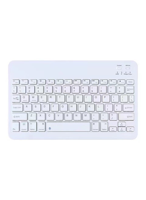 Cross-border Bluetooth keyboard ipad tablet phone universal color mini keyboard lightweight portable mouse suit10-inch white [single keyboard]] 10-inch white [single keyboard]]
