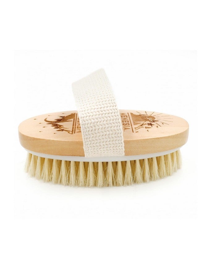 menesia Dry Body Brushexfoliating Brush For Flawless Skin Lymphatic Drainage & Blood Circulation Improvementsoft Bristle Bath Brush For Dry Skinexfoliating Body Scrubber & Foot Peel(Sun & Moon) - Image 2