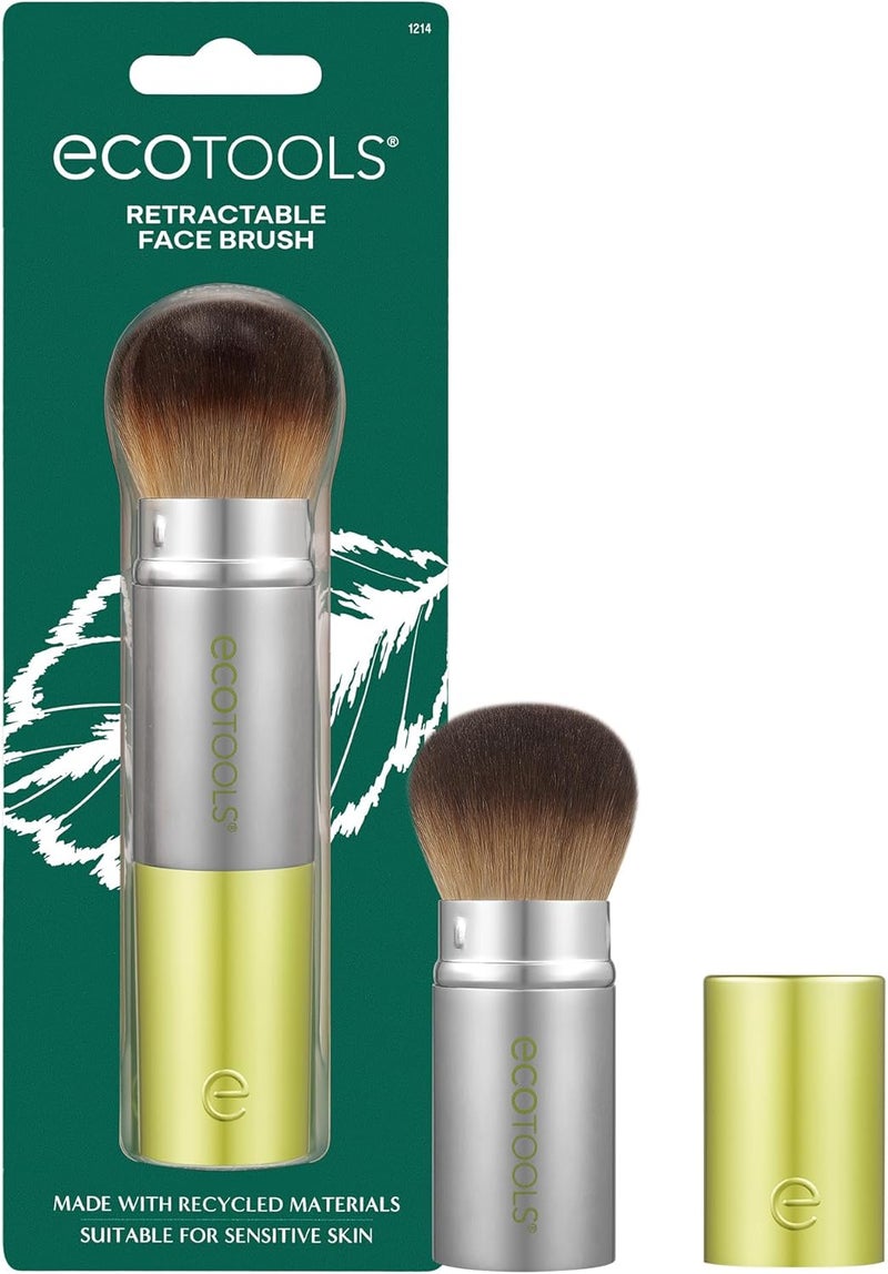 EcoTools Retractable Face Brush - Travel Kabuki Brush for Powder and Bronzer - Image 1