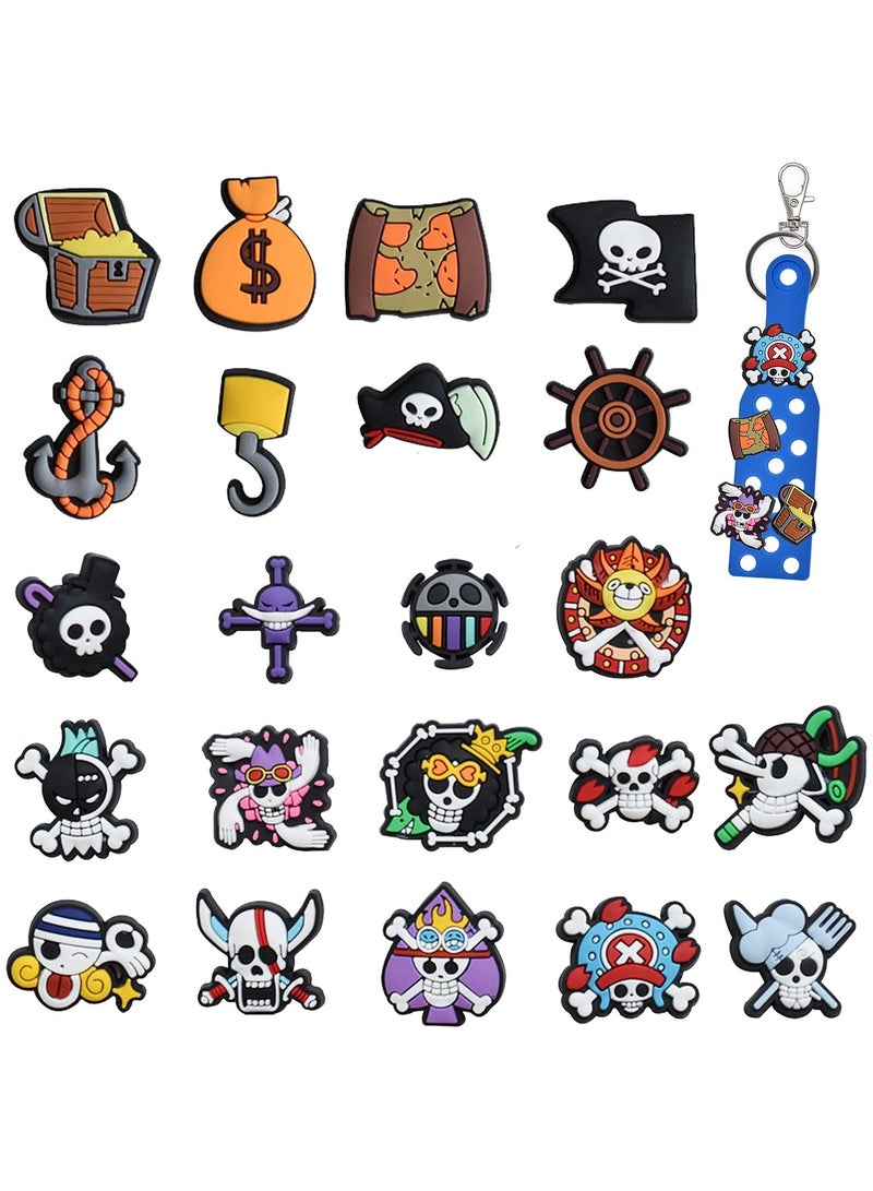 Croc Charms, Jibbitz, Anime One Piece lovely Croc Accessories, Wristband Bracelet Girls Boys Party Favors Birthday Gifts, Nurse Shoes Decorations for Adults Women Men - Image 1