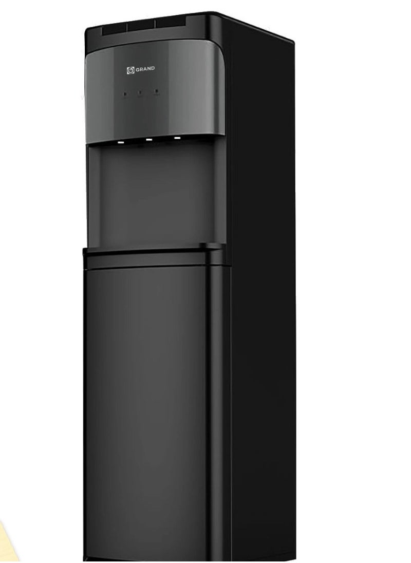 Grand - Water cooler, 3 taps, black, without bottom container, cold/hot/tepid/ from Jarad - Image 1