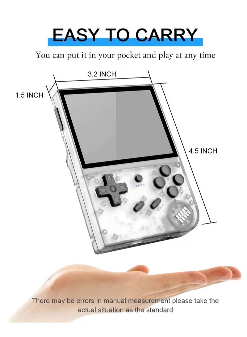 RG35XX Handheld Game Console, 3.5 Inch IPS Screen Linux System Retro Video Games Consoles, Portable Pocket Video Player with 5000+ Games (White, 64G) - Image 4