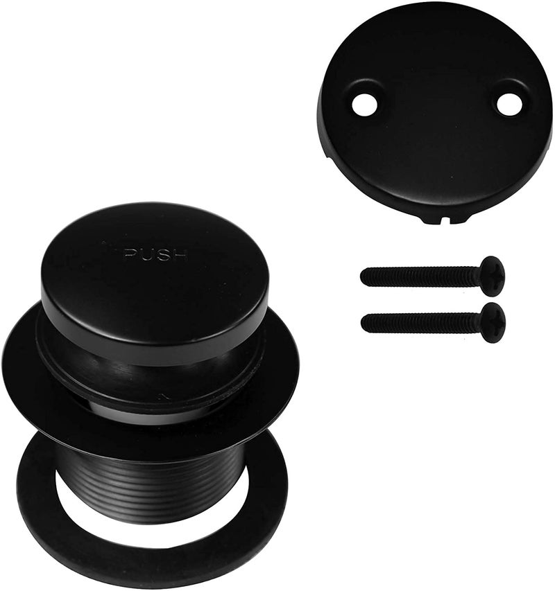 Westbrass 593244-62 White 1-1/2" Tubular Tip Toe Bath Waste Drain Kit, Matte Black, 1 Pack - Image 5