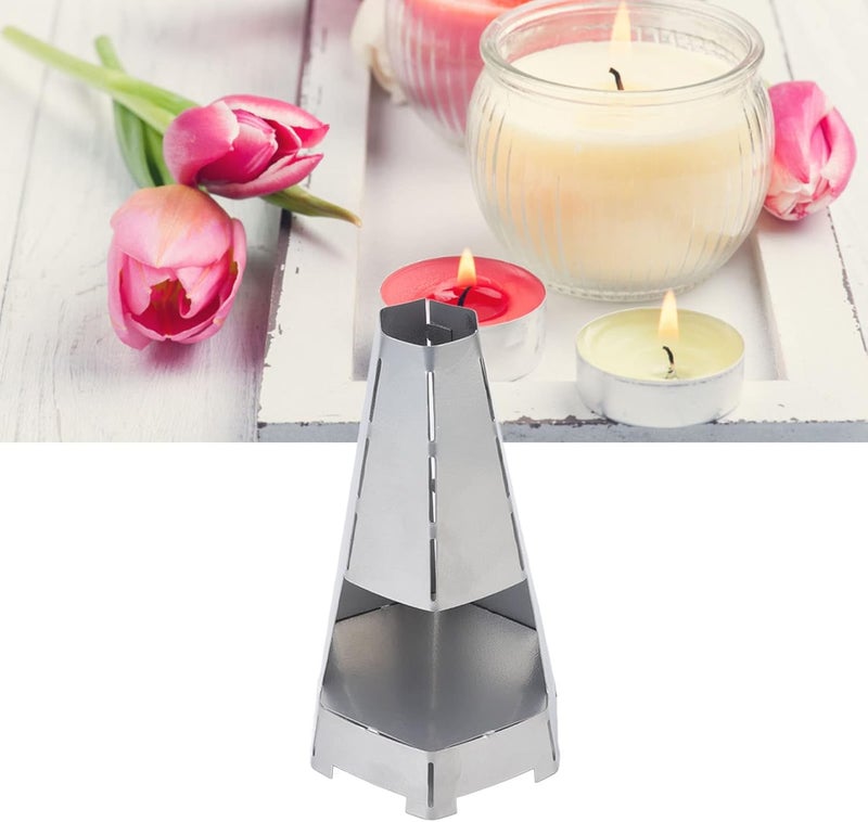 Fdit Hurricane Candle Holder - Windproof Metal Tealight for Warm Ambience - Image 5