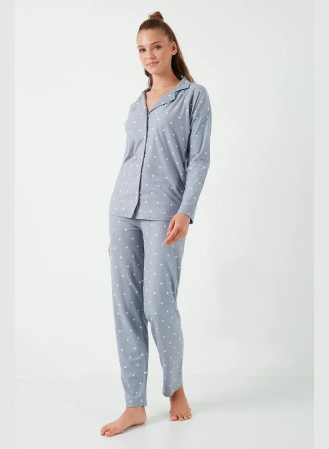 Lela Lela Stretch Standard Fit Buttoned Pajama Set Women's PAJAMA SET 60956601
