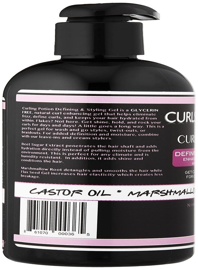 Curls & Potions كيرلز آند بوتشنز - جل تصفيف الشعر كيرلينج بوشن - جل بذور الكتان الطبيعي بالكامل للشعر المجعد أو الملفوف أو المموج - 8 أونصة - Image 4