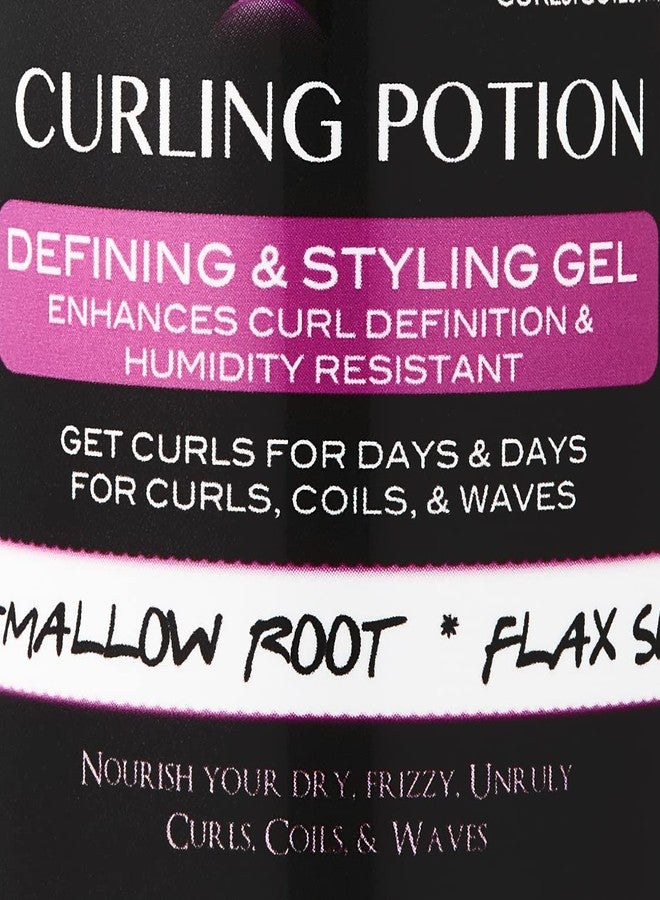 Curls & Potions كيرلز آند بوتشنز - جل تصفيف الشعر كيرلينج بوشن - جل بذور الكتان الطبيعي بالكامل للشعر المجعد أو الملفوف أو المموج - 8 أونصة - Image 5