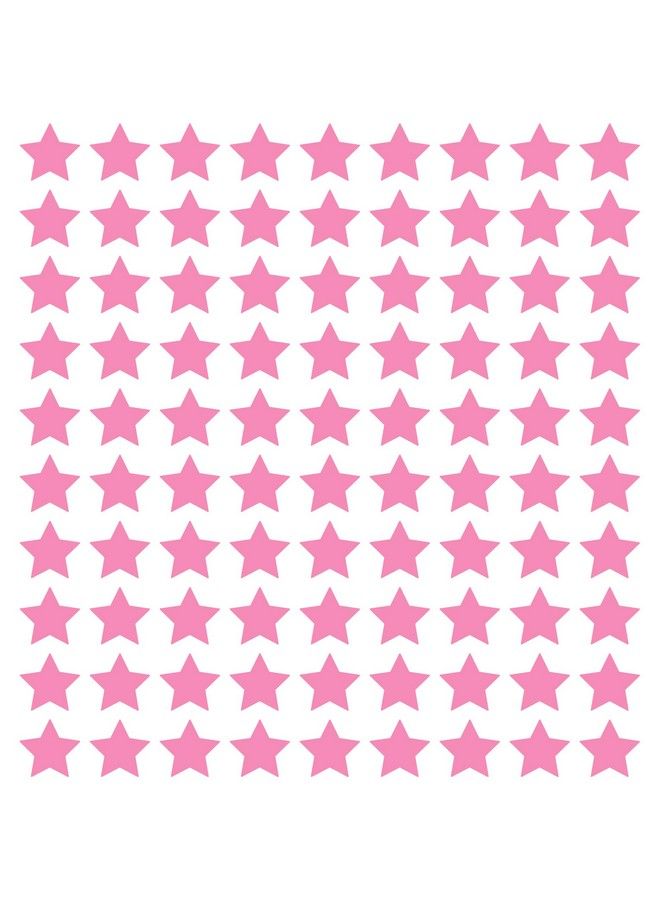 LiteMark 2 Inch Pink Removable Stars Pack Of 90 - Image 1