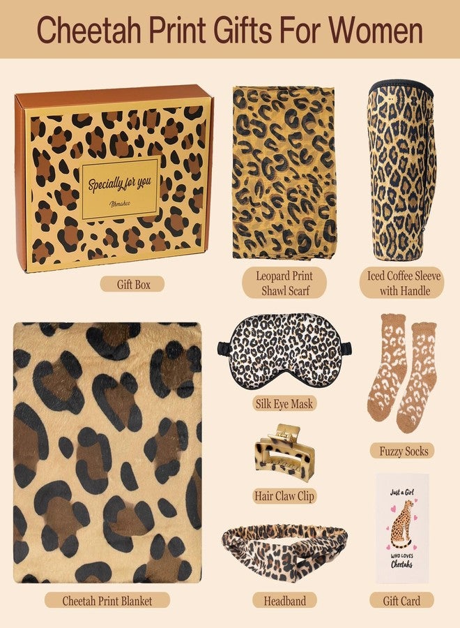 Ithmahco Mothers Day Cheetah Print Gifts for Women Mom, Leopard Print Get Well Gifts for Women, Birthday Care Package Cheetah Gift Ideas for Woman Mom Friends, Self Care Leopard Gift Baskets for Mother Day - Image 2