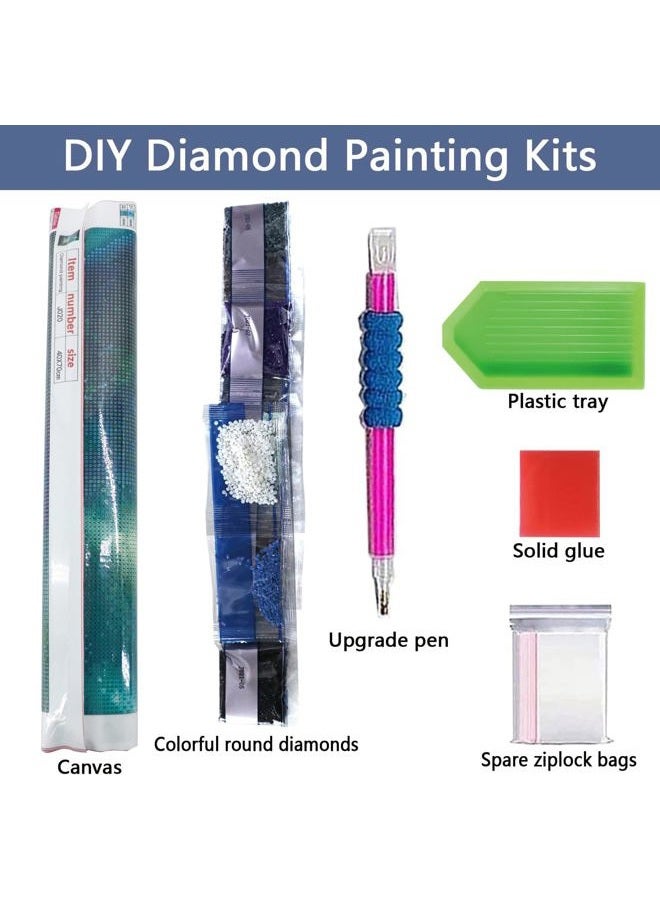 ijbnhd Diamond Art Kits for Adults - House Diamond Painting Kits for Adults, 5D Diamond Painting Dream House, DIY Full Drill Diamond Painting Beach Gem Art Crafts 12x16inch - Image 5
