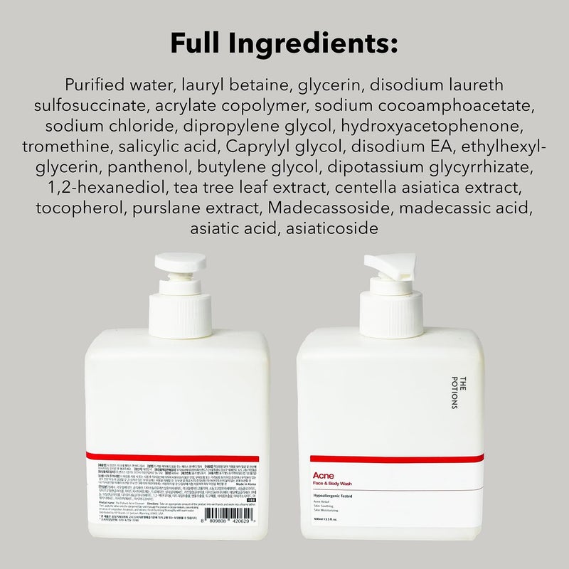 The Potions Acne Face & Body Wash - Image 5