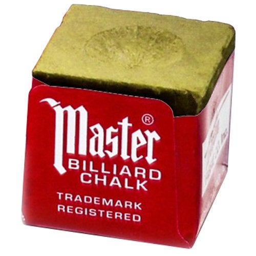 Master Billiard Pool Chalk, Pack of 12 Cubes, Gold, with Protective Box - Professional Billiards Chalk for Smooth, Even Coating on Cue Tip - Pool Table Accessories Gifts for Men, 18-325 - Image 4