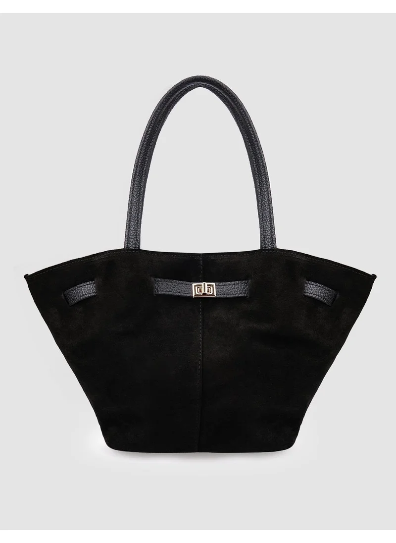 Cabani 100% Genuine Leather Black Women's Shoulder Bag