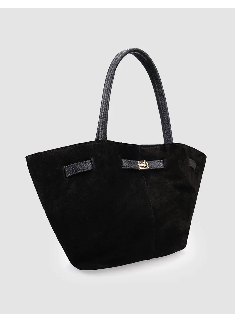 Cabani 100% Genuine Leather Black Women's Shoulder Bag