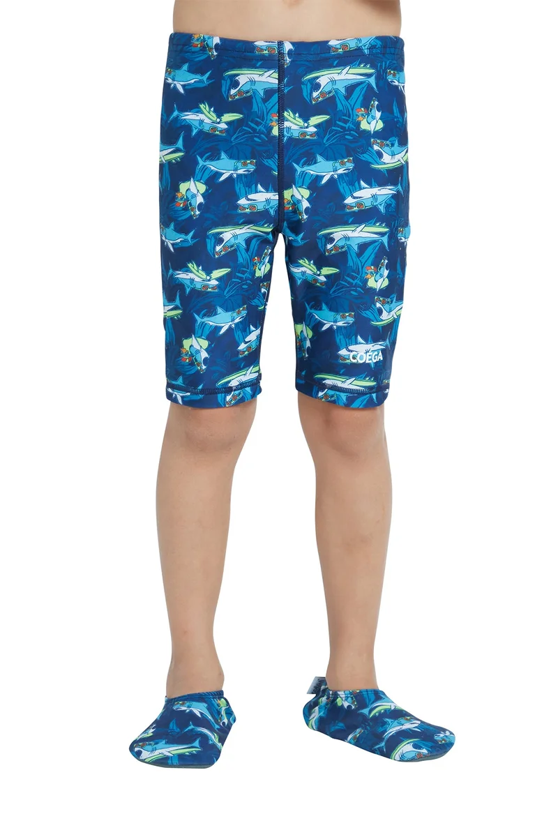 COEGA SUNWEAR COEGA Boys Kids Swim Jammers - Navy Sharks