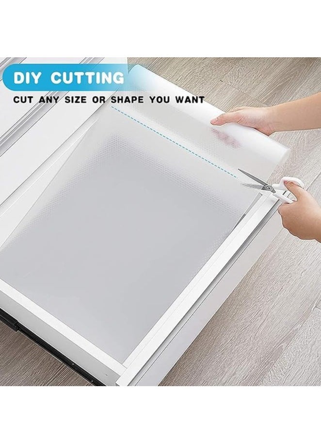 Spaceshoop - Waterproof Kitchen Drawer Liner Mat, Non-Slip Cabinet Shelf Protector, Moisture-Proof and Oil-Resistant (45cm*3m) - Image 1