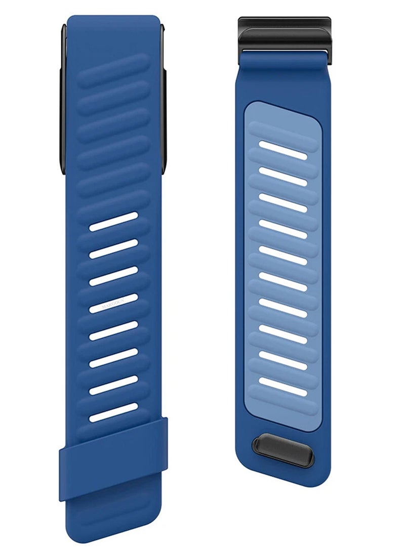 CATANES Silicone Sports Replacement Strap for Whoop 5.0 / Whoop 5.0 Life (MG Model) - MG - Adjustable and Waterproof Wristband - Blue - Image 1