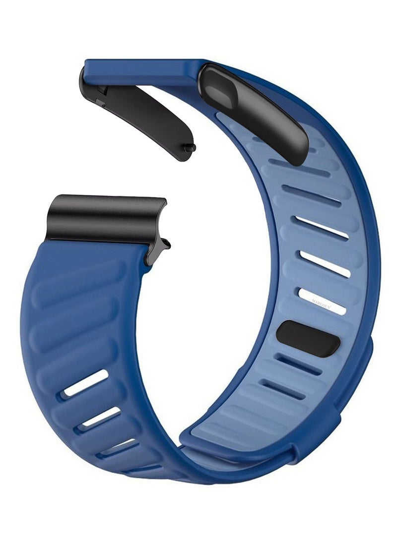 CATANES Silicone Sports Replacement Strap for Whoop 5.0 / Whoop 5.0 Life (MG Model) - MG - Adjustable and Waterproof Wristband - Blue - Image 5