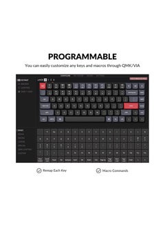 Keychron K3 Pro Wireless Custom Mechanical Keyboard, 84 keys 75% Layout QMK/VIA Programmable Bluetooth/Wired White Backlight Ultra-Slim with Gateron Low-Profile Blue Switch Compatible with Mac Windows Linux  - Image 3