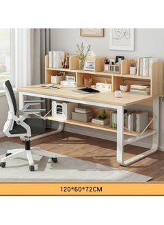 Alissa 120 cm Home Office Desk with Storage （wood color-120*60cm）  - Image 1