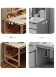 Alissa 120 cm Home Office Desk with Storage （wood color-120*60cm）  - Image 4