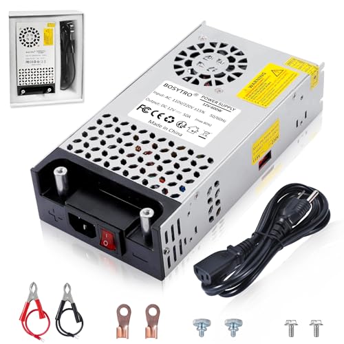 BOSYTRO 24V DC Power Supply 600W 25A Switching Power Supply Adapater 120vac to 24vdc Transformer AC to DC Converter for 3D Printer, Led Strip, Motor Pump, CCTV, Electronic Instruments, Lab Computer - Image 1