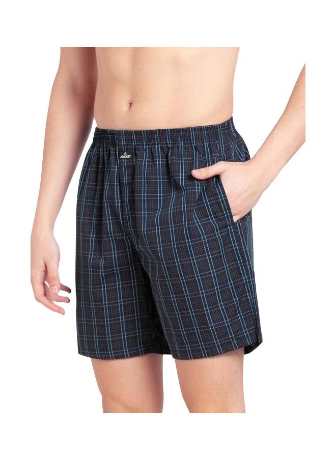 JOCKEY - شورت بوكسر رجالي من Jockey 1223 مصنوع من القطن الممشط للغاية مع جيب جانبي، عبوة من قطعتين - Image 1