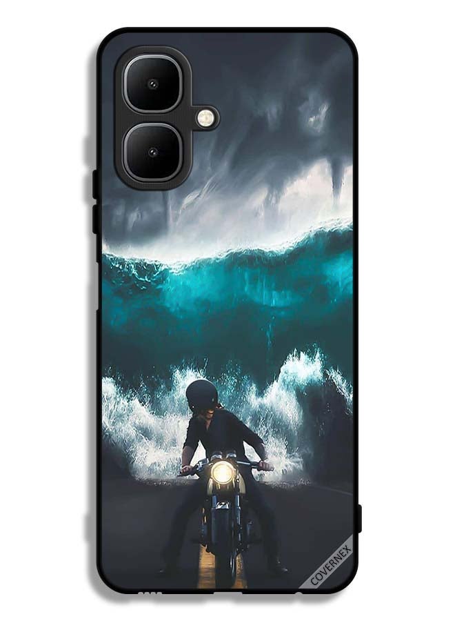 Covernex Tecno Pop 10 Protective Case Cover Water Wave Art