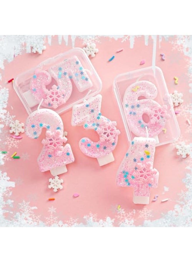 يُسلِّم شموع عيد ميلاد على شكل أرقام، شموع عيد ميلاد على شكل ندفة ثلج، زينة فاخرة للكيك، مثالية لحفلات أعياد الميلاد الشتوية، وحفلات الزفاف، والذكرى السنوية، والتجمعات العائلية، للأطفال والكبار (رقم 3). - Image 4