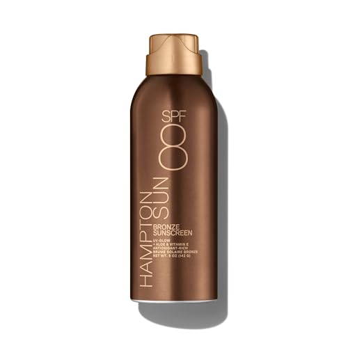 Hampton Sun SPF 8 Bronze Continuous Mist Sunscreen  Sunbathing Enhancer  Touch of Warm Bronze for an Instant Radiant Glow  AntioxidantRich Moisture with Vitamin E  Aloe Vera  OilFree - Image 1