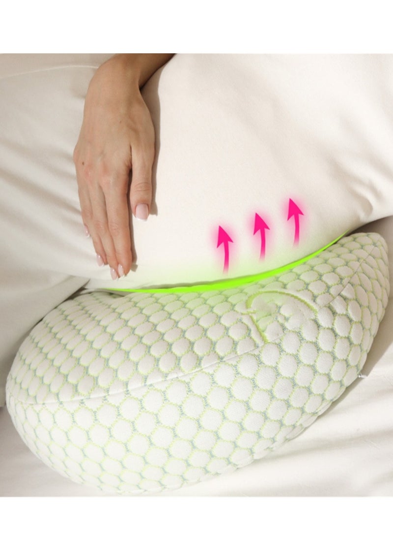 Pregnancy pillow waist support side sleeping pillow multi-functional pregnancy belly support pillow cushion - Image 4