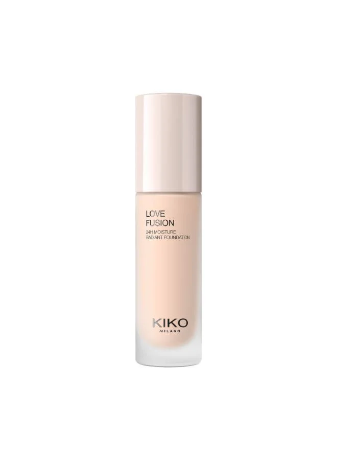 Kiko Milano WARM GOLD LOVE FUSION 24H MOISTURE RADIANT FOUNDATION for Women | Best Price UAE