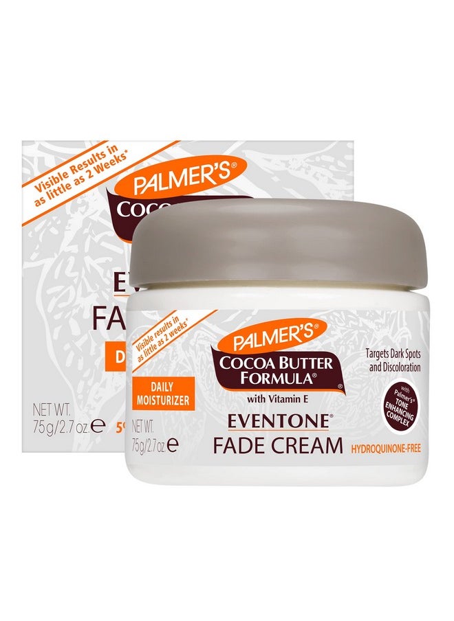 PALMER'S - Palmer's Cocoa Butter Formula Eventone Fade Cream, Anti-Dark Spot Fade Cream with Vitamin E and Niacinamide, Helps Reduce Dark Spots & Age Spots, 2.7 Ounce - Image 1