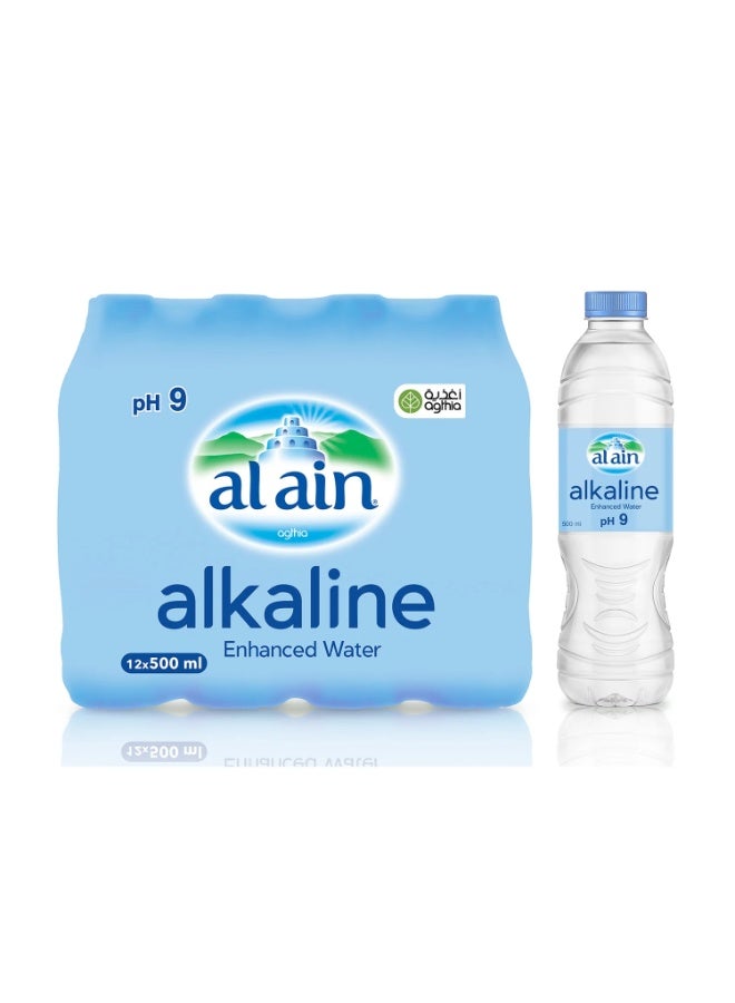 Al Ain Alkaline Enhanced Water 500ml (Pack of 12 Bottles) - Image 1