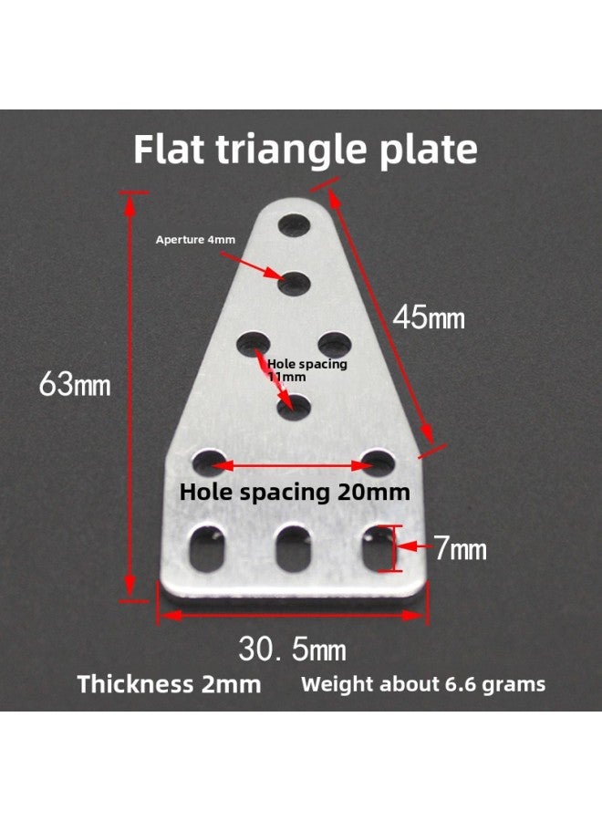 Fixed Strip Toy Hole Square Plate U-shaped Accessories Angle Size Technology Small Production Base Plate Assembly DIY Aluminum Alloy Belt 