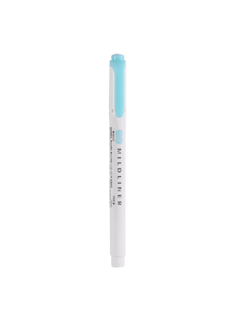 ZEBRA Mildliner Double Sided Highlighter, for Journal Planner, and Note Taking, Pack of 10 Pen - Blue  - Image 2