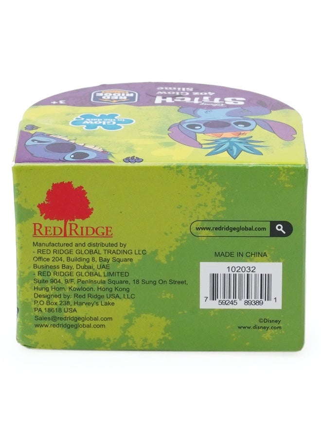 Disney Stitch 4oz Glow Slime | Glow In The Dark | Soft , Stretchy & Non-sticky Slime For Kids | Fun Stress Relief Toy | Green | Age 3+ Year - Image 3