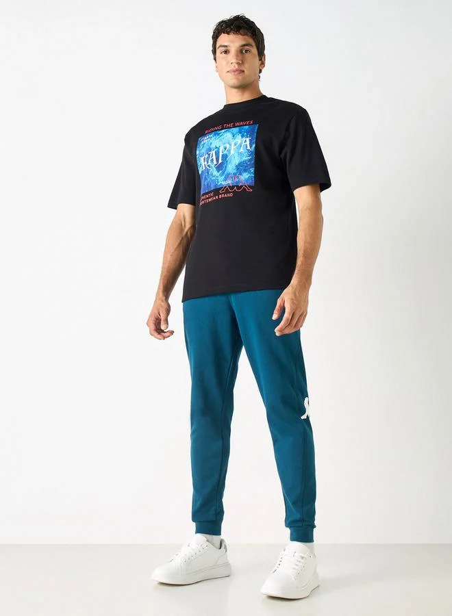 Kappa Kappa Graphic Print T-shirt with Crew Neck and Short Sleeves