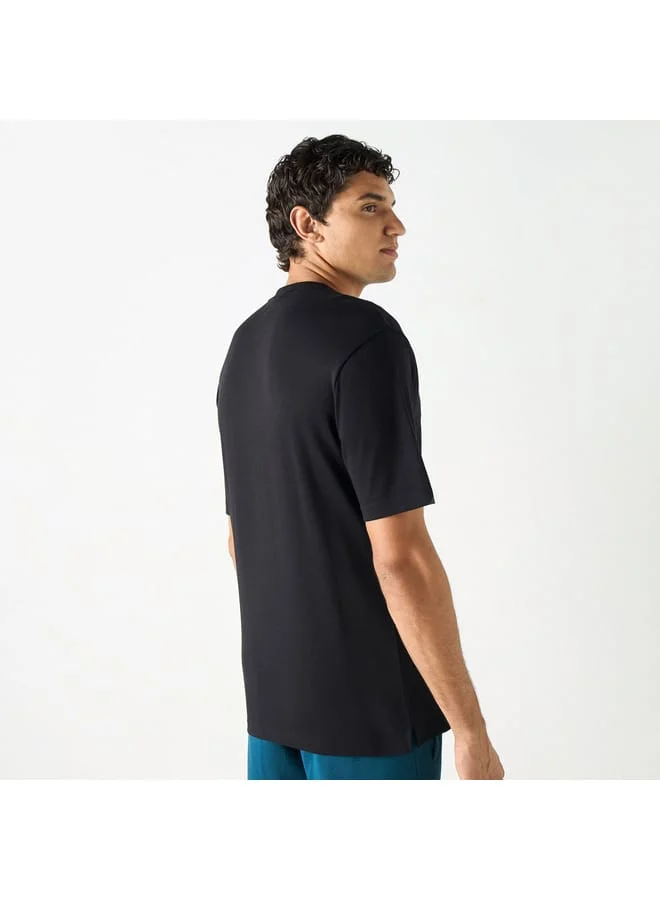 Kappa Kappa Graphic Print T-shirt with Crew Neck and Short Sleeves