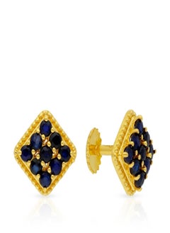 Malabar Gold and Diamonds 22 Carat 916 Purity Precia Gemstone Earrings PNAFNC064ER1Y  - Image 1