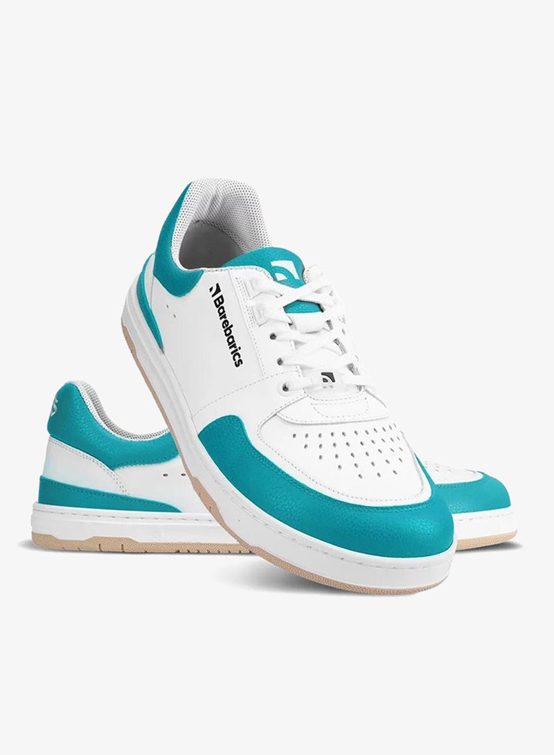 Barebarics Wave - White & Dark Turquoise - Image 1