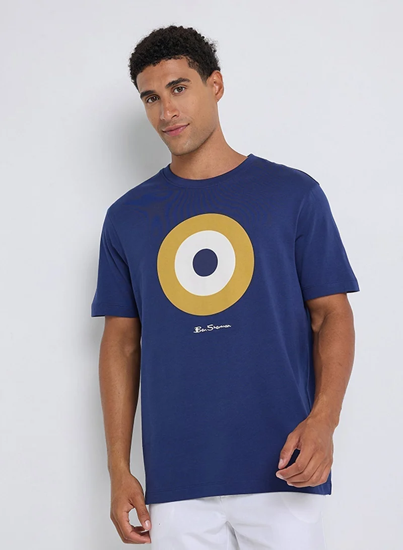 Ben Sherman Pima Signature Target Crew Neck T-Shirt