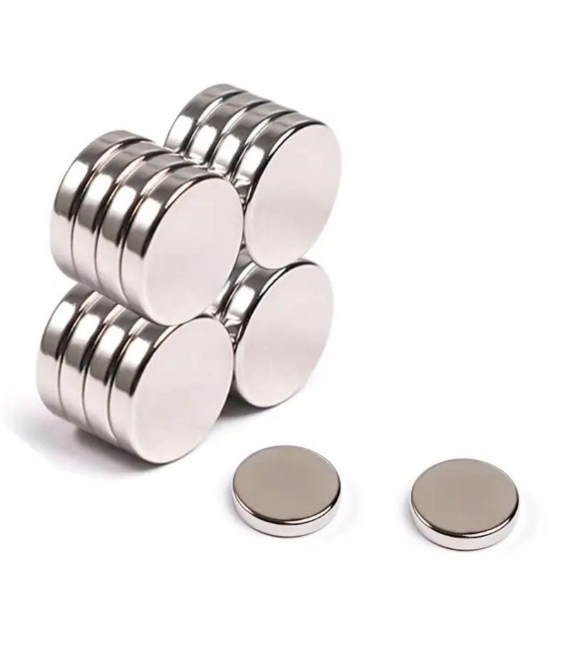 Snoogg 50 Pc of 12 x 2 mm Rare Earth Magnets Neodymium N35 disc Magnet for Whiteboard Fridge Crafts Whiteboard DIY Science Craft Office Use for 14 year age and above only - Image 2
