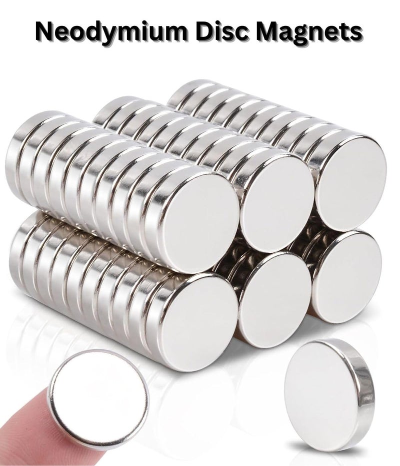 Snoogg 50 Pc of 12 x 2 mm Rare Earth Magnets Neodymium N35 disc Magnet for Whiteboard Fridge Crafts Whiteboard DIY Science Craft Office Use for 14 year age and above only - Image 5