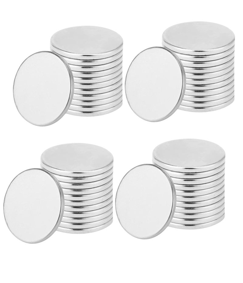 Snoogg 50 Pc of 12 x 2 mm Rare Earth Magnets Neodymium N35 disc Magnet for Whiteboard Fridge Crafts Whiteboard DIY Science Craft Office Use for 14 year age and above only - Image 1